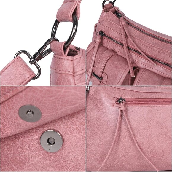 Chic Adjustable Hobo Handbag for Women - Spacious & Stylish Multi-Pocket Design - Picture 8 of 8